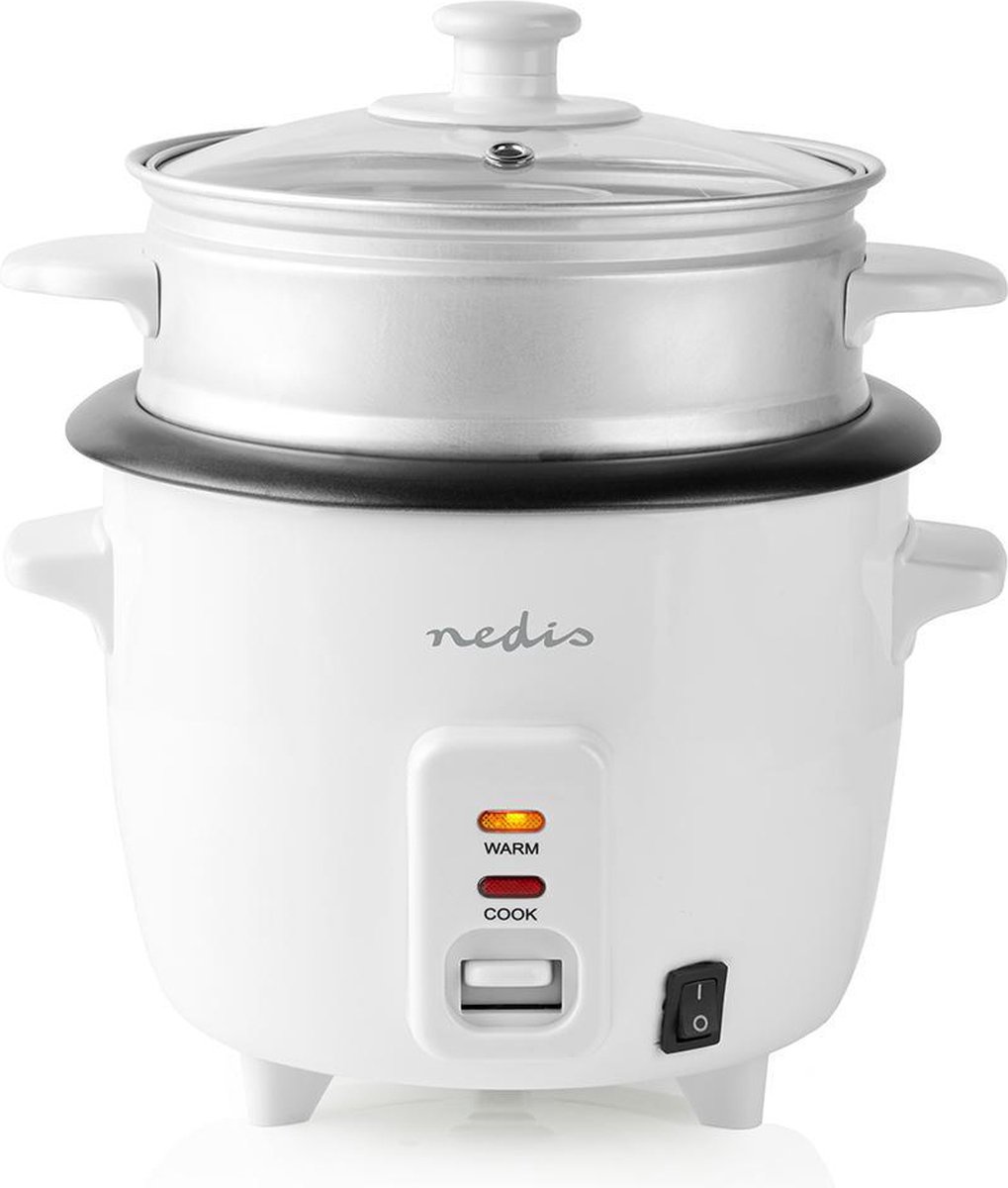 Nedis Rijstkoker - 0.6 l - 300 W - Aluminium stomer - Anti-aanbak laag - Verwijderbare kom thumbnail 4