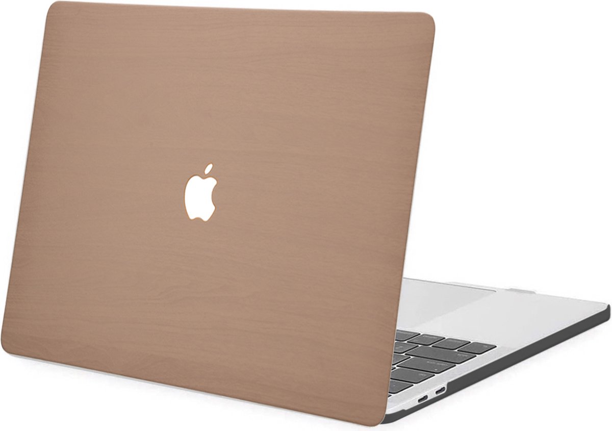 iMoshion Design Laptop Cover MacBook Pro 13 inch (2016-2019) - Light Brown Wood