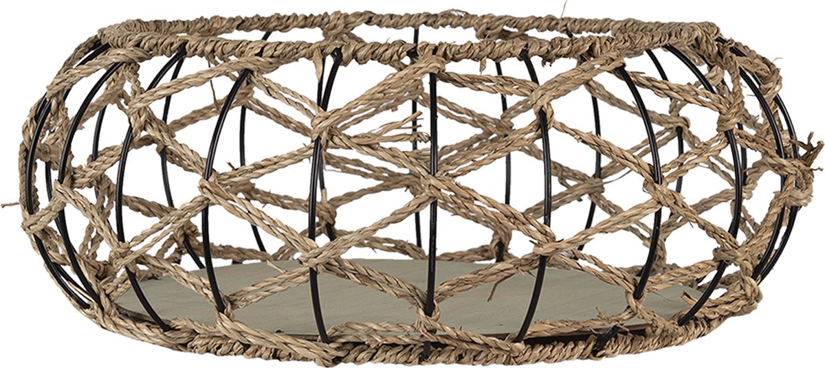 Clayre & Eef Opbergmand Ø 39x15 cm Bruin Rotan