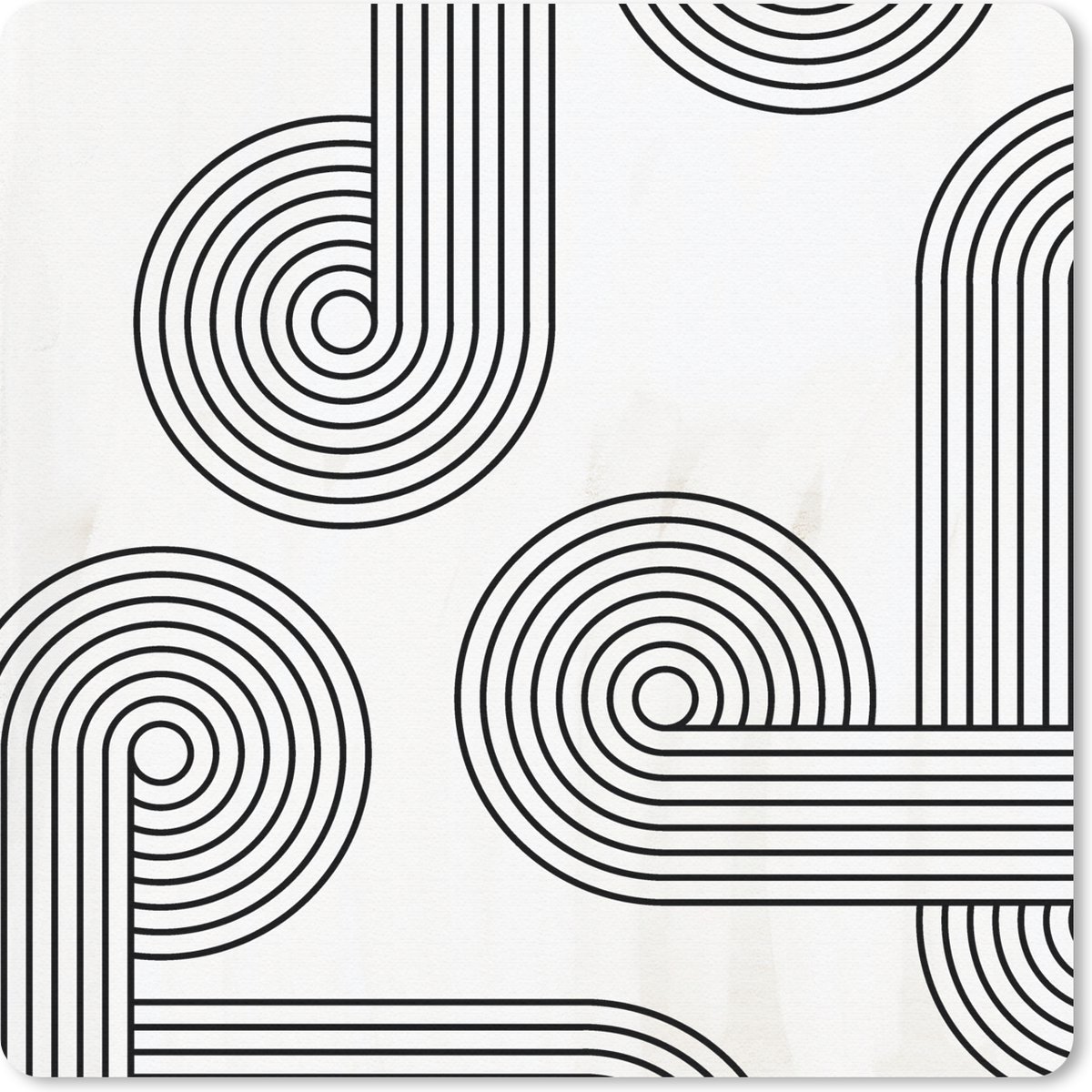 Muismat - Mousepad - Kunst - Abstract - Cirkel - 30x30 cm - Muismatten