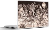Laptop sticker - 15.6 inch - Jungle - Dieren - Kinderen