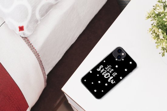 Coque iPhone 13 mini - Noël - Neige - Citations - Siliconen