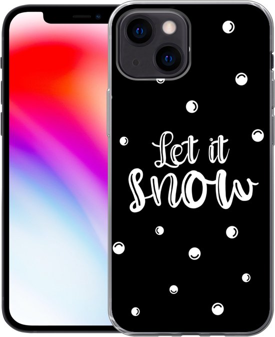 Coque iPhone 13 mini - Noël - Neige - Citations - Siliconen