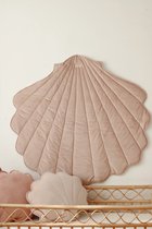 Moi Mili Velvet Schelp Speelmat Powder Pink | schelp - natuur - roze - meisje - babykamer - baby - peuter - speelmat - spelen maar - babyshower - kraamcadeau