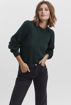 Vero Moda Trui Vmlefile Ls O-neck Puff Blouse Color 10253211 Sea Moss /w Melange Dames Maat - S