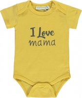 Babylook Romper Korte Mouw I Love Mama Misted Yellow