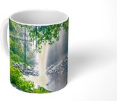 Mok - Koffiemok - Jungle - Regenwoud - Water - Waterval - Planten - Mokken - 350 ML - Beker - Koffiemokken - Theemok