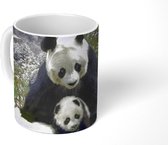 Mok - Koffiemok - Panda - Welp - Sneeuw - Mokken - 350 ML - Beker - Koffiemokken - Theemok