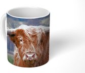 Mok - Schotse Hooglander - Hoorns - Berg - 350 ML - Beker