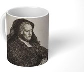 Mok - Rembrandt's moeder aan tafel - Rembrandt van Rijn - 350 ML - Beker