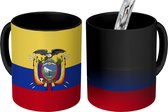 Magische Mok - Foto op Warmte Mok - tekening van de vlag van Ecuador - 350 ML