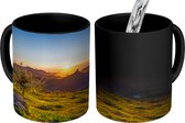 Magische Mok - Foto op Warmte Mok - Zonsondergang vanaf berg op Gran Canaria - 350 ML