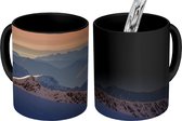 Magische Mok - Foto op Warmte Mok - Zonsondergang bij de berg Schilthorn in Zwitserland - 350 ML