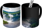 Magische Mok - Foto op Warmte Mok - Waterval - Brazilië - Bos - 350 ML