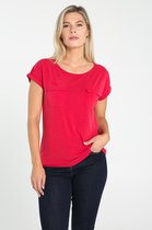 Cassis - Female - Effen T-shirt  - Rood