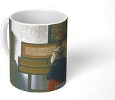 Mok - De muziekles - Johannes Vermeer - 350 ML - Beker