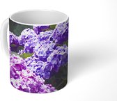Mok - Roze en paarse hortensia's - 350 ML - Beker
