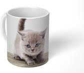 Mok - Koffiemok - Kitten - Kat - Huisdieren - Jongens - Kinderen - Meisjes - Mokken - 350 ML - Beker - Koffiemokken - Theemok