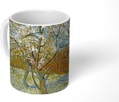Mok - Koffiemok - Bloeiende perzikboom - Vincent van Gogh - Mokken - 350 ML - Beker - Koffiemokken - Theemok