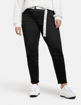 SAMOON Dames 7/8-jeans Betty met riem Black-46