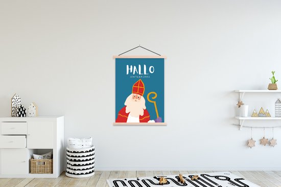 Affiche scolaire - Sinterklaas - Citation - Sint - 120x160 cm - Lattes vierges