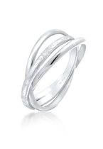 Elli Dames Ring Dames Omslag Ring Trinity Basic Classic in 925 Sterling Zilver