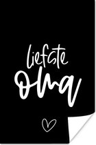 Affiche avec citations - Chère grand-mère - Citations - Grand-mère - 40x60 cm - Cadeau Vaderdag - Cadeau - Cadeau pour lui - Conseil - Homme