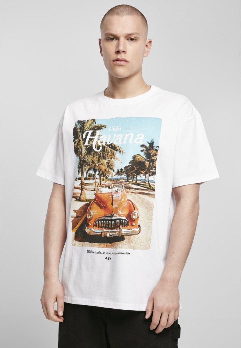Mister Tee Havana Vibe Oversize Heren T-shirt XXL Wit