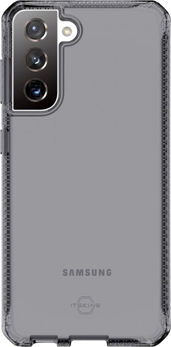 ITSKINS Spectrum Clear Samsung Galaxy S21 Hoesje Zwart