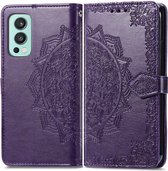 iMoshion Mandala Booktype OnePlus Nord 2 hoesje - Paars