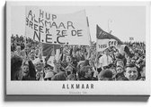 Walljar - Alkmaar supporters '64 - Muurdecoratie - Canvas schilderij