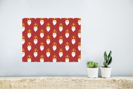 Affiche Sinterklaas decoration - Saint - Enfants - 40x30 cm