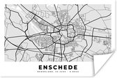 Poster Kaart - Enschede - Nederland - 180x120 cm XXL