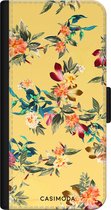 iPhone 11 bookcase leer hoesje - Bloemen geel flowers