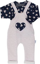 alisé Baby jumpsuit met hartjes 86 Beige