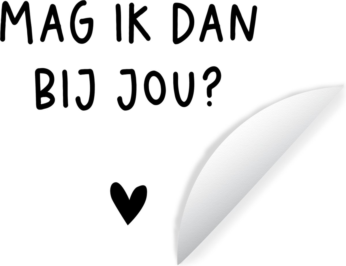 WallCircle - Muurstickers - Behangcirkel - Mag ik dan bij jou