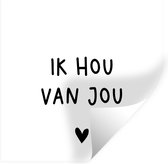 Stickers muraux - Film autocollant - Dictons - Je t'aime - Citations - 120x120 cm - Film adhésif - Stickers muraux Chambre d'enfant - Papier peint autocollant XXL