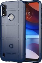 Hoesje voor Motorola Moto E7i / E7i Power - Beschermende hoes - Back Cover - TPU Case - Blauw