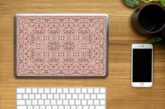 Autocollant pour ordinateur portable - 10,1 pouces - Tapis persan - Tapis - Motifs - Rose - 25x18cm - Autocollants pour ordinateur portable - Peau pour ordinateur portable - Couverture