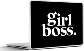 Laptop sticker - 14 inch - Spreuken - Quotes - Girl boss - 32x5x23x5cm - Laptopstickers - Laptop skin - Cover