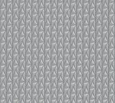 AS Creation Karl Lagerfeld - Lederlook behang - Ontwerp "Kuilted" - grijs zilver - 1005 x 53 cm