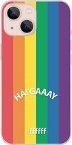 6F hoesje - geschikt voor iPhone 13 - Transparant TPU Case - #LGBT - Ha! Gaaay #ffffff