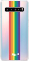 6F hoesje - geschikt voor Samsung Galaxy S10 5G -  Transparant TPU Case - #LGBT - Vertical #ffffff