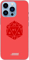 6F hoesje - geschikt voor iPhone 13 Pro Max - Transparant TPU Case - D20 - Red #ffffff