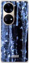 6F hoesje - geschikt voor Huawei P50 Pro -  Transparant TPU Case - Icicles #ffffff