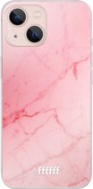 6F hoesje - geschikt voor iPhone 13 - Transparant TPU Case - Coral Marble #ffffff