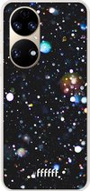 6F hoesje - geschikt voor Huawei P50 -  Transparant TPU Case - Galactic Bokeh #ffffff