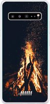 6F hoesje - geschikt voor Samsung Galaxy S10 5G -  Transparant TPU Case - Bonfire #ffffff