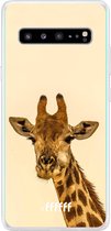 6F hoesje - geschikt voor Samsung Galaxy S10 5G -  Transparant TPU Case - Giraffe #ffffff