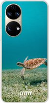 6F hoesje - geschikt voor Huawei P50 -  Transparant TPU Case - Turtle #ffffff